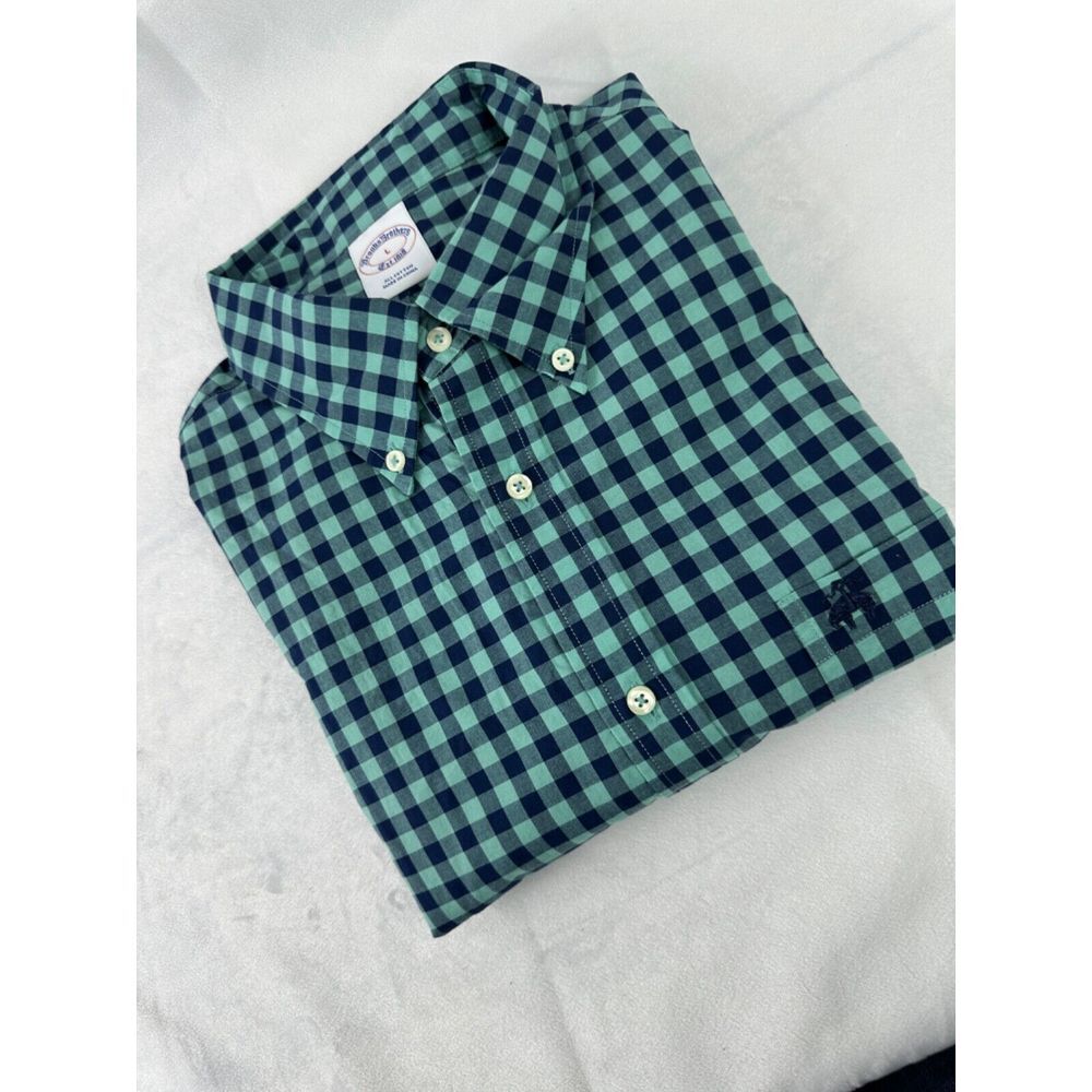 Brooks Brothers 1818 Checked Button Down Shirt Large